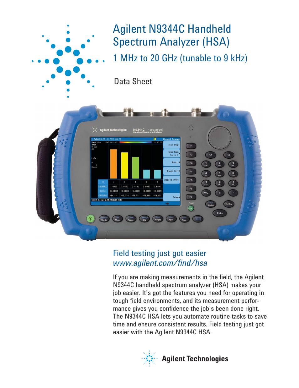 Atec Agilent-N9344C User Manual | 10 pages