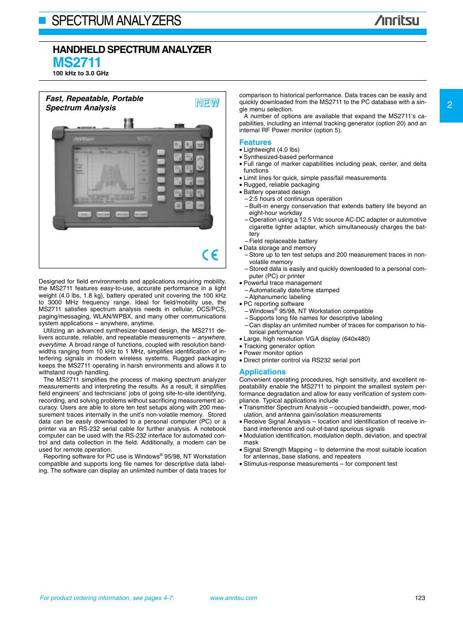 Atec Anritsu-MS2711 User Manual | 3 pages