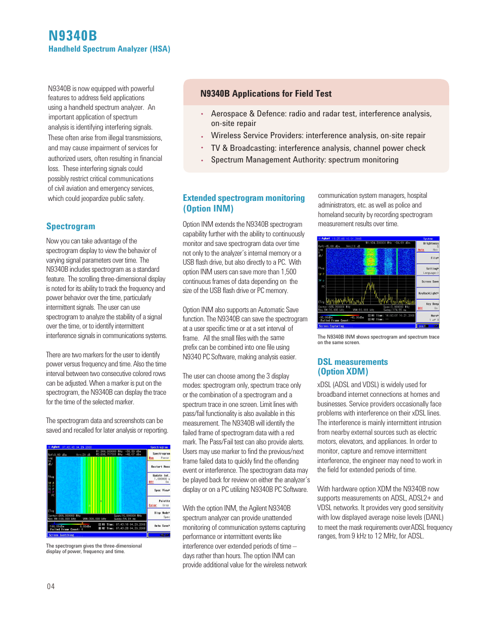 N9340b | Atec Agilent-N9340B User Manual | Page 4 / 16