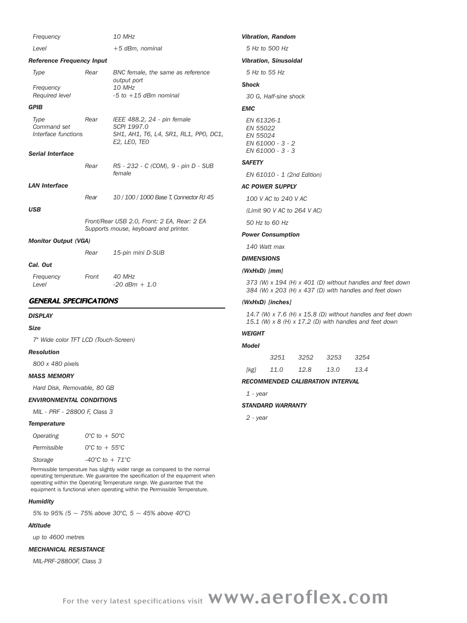 Atec Aeroflex-3250 Series User Manual | Page 5 / 8