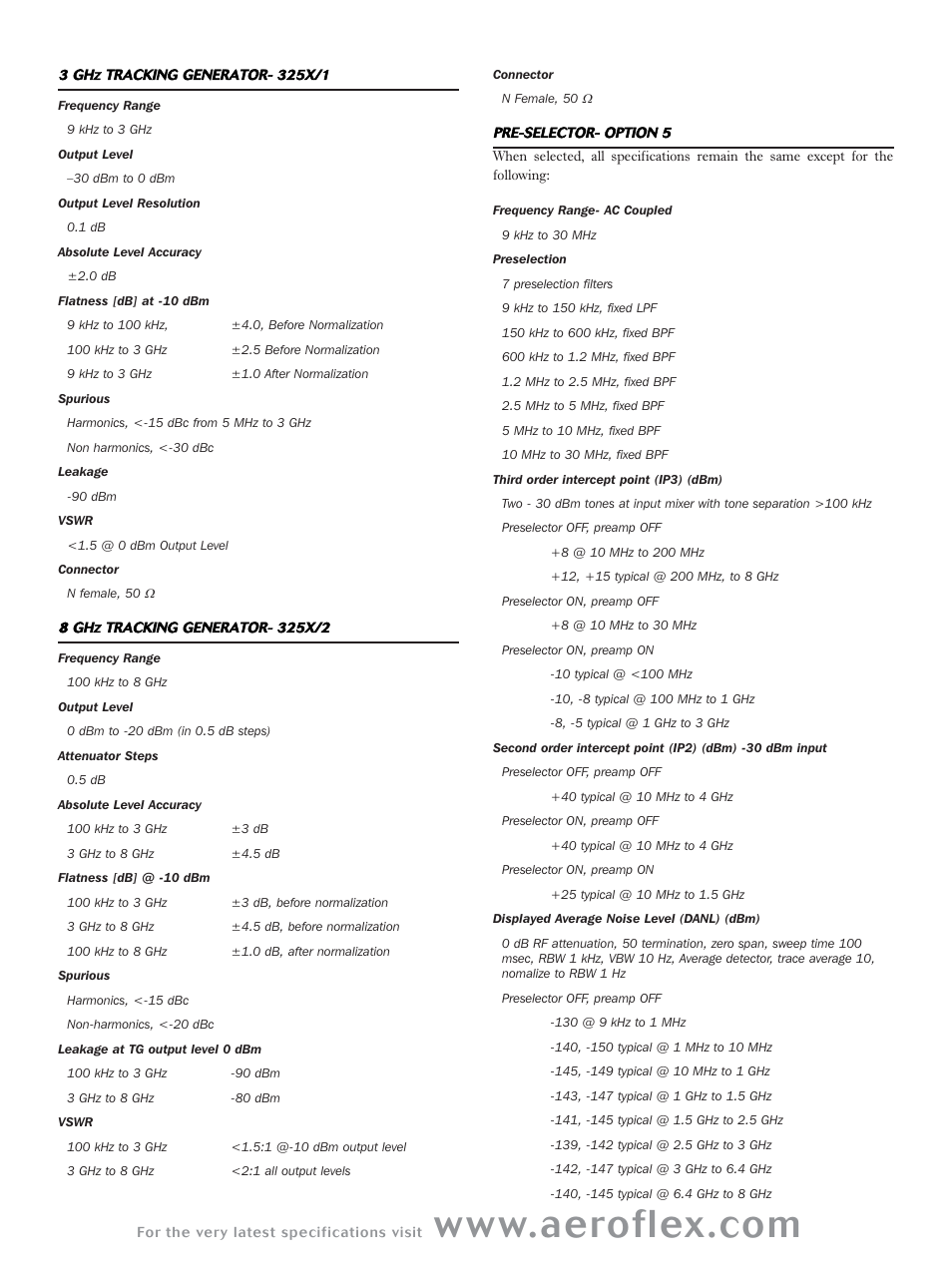 Atec Aeroflex-3250 Series User Manual | Page 6 / 8