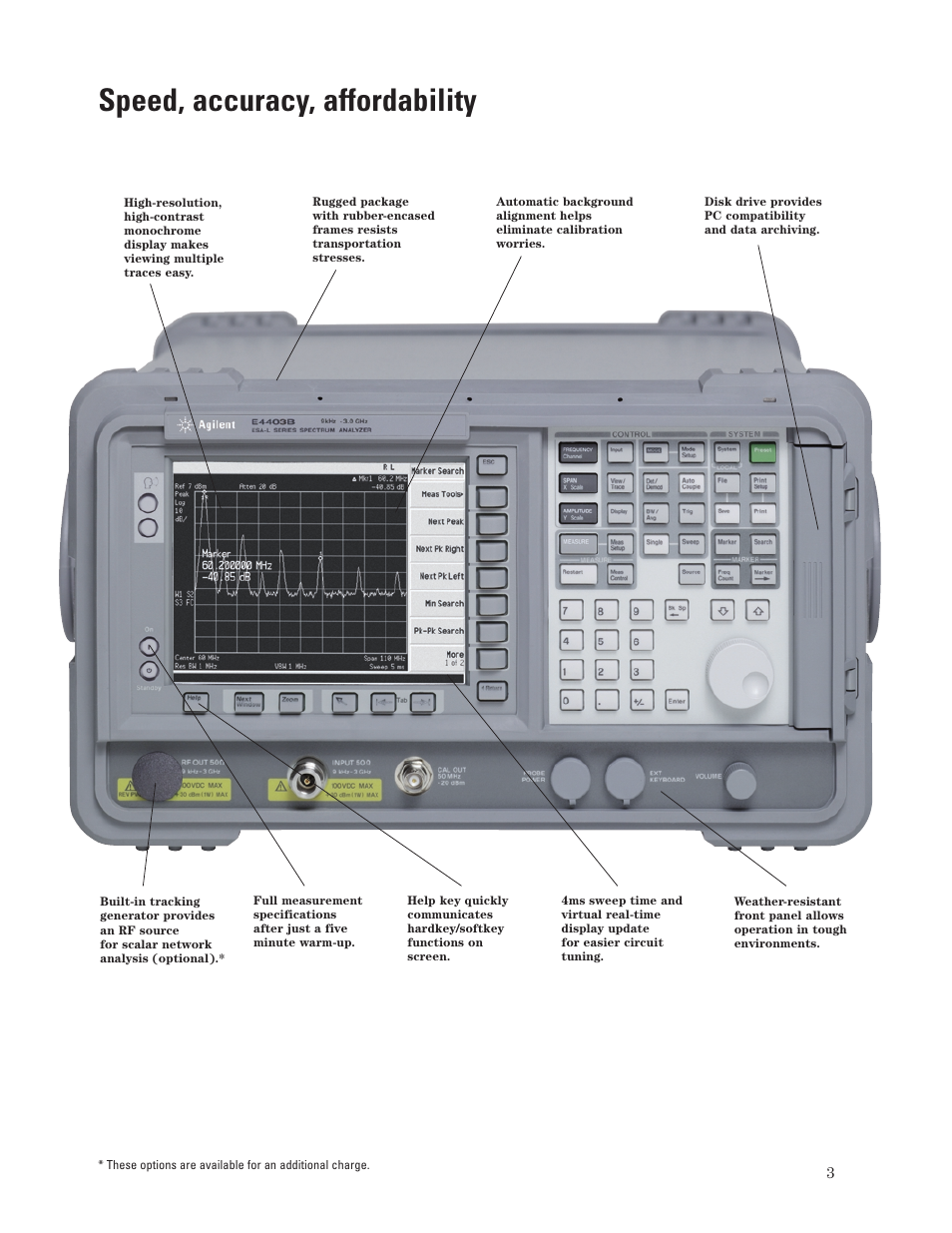 Speed, accuracy, affordability | Atec Agilent-E4411B-03B-08B User Manual | Page 3 / 16