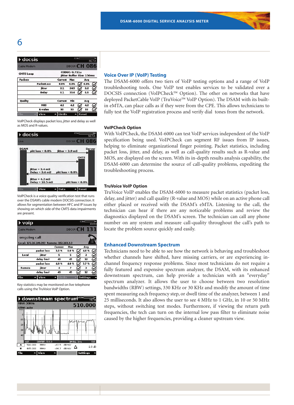 Atec Acterna-DSAM-6000 User Manual | Page 6 / 12