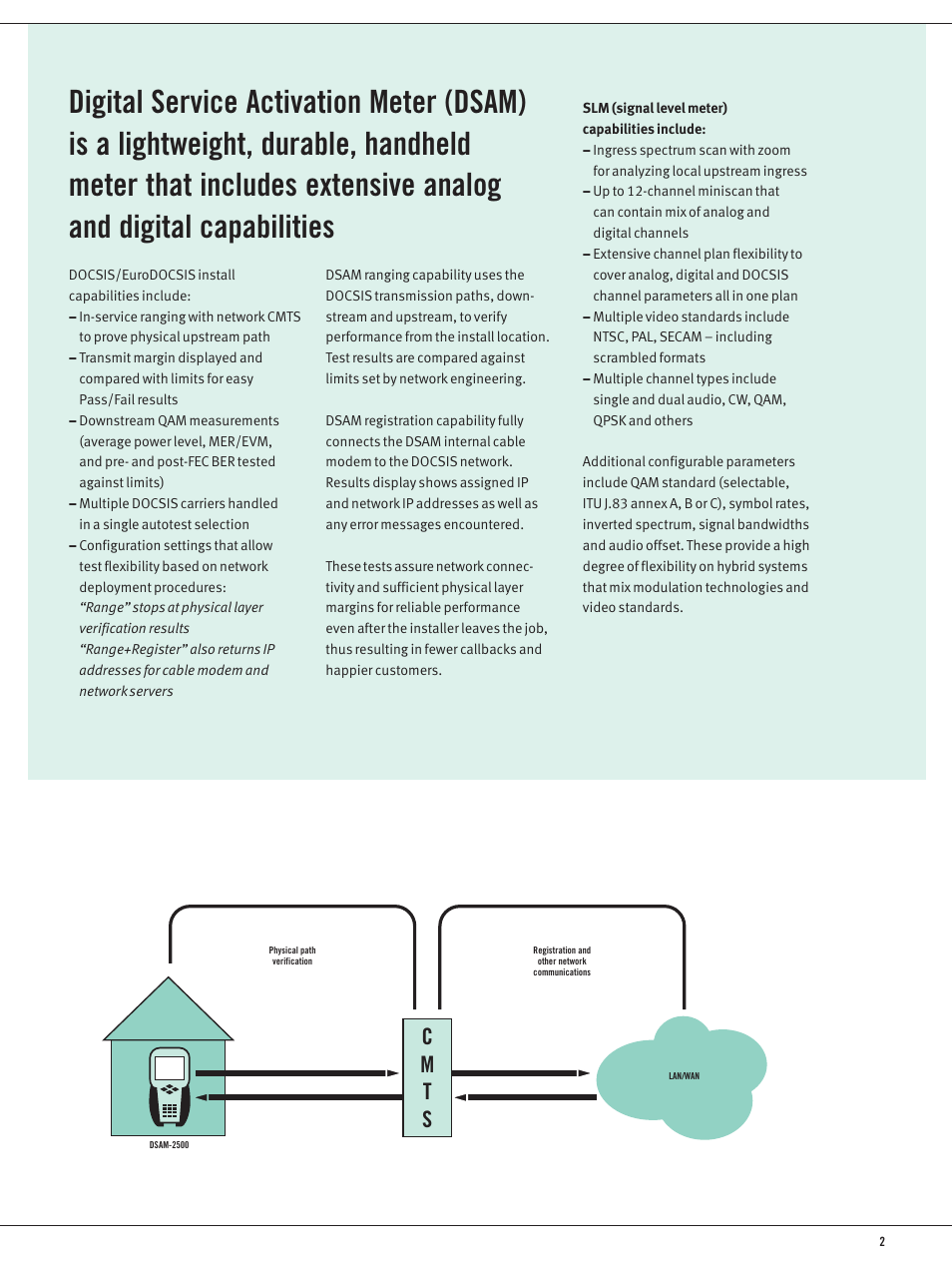 Cm t s | Atec Acterna-DSAM-2500 Series User Manual | Page 2 / 6