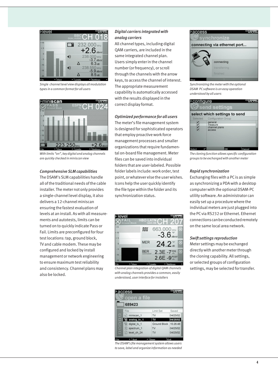Atec Acterna-DSAM-2500 Series User Manual | Page 4 / 6