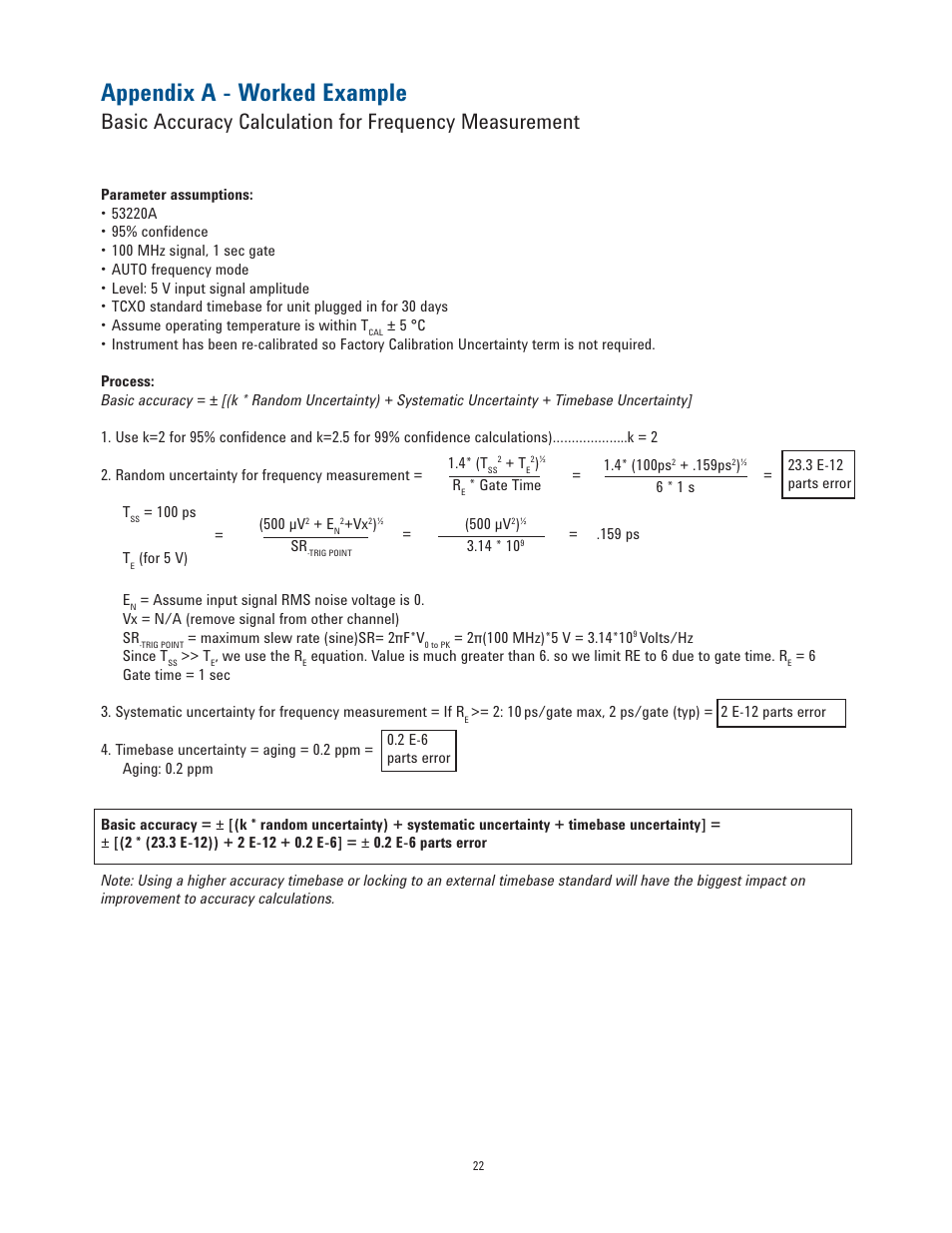 Appendix a - worked example | Atec Agilent-53200A Series User Manual | Page 22 / 24