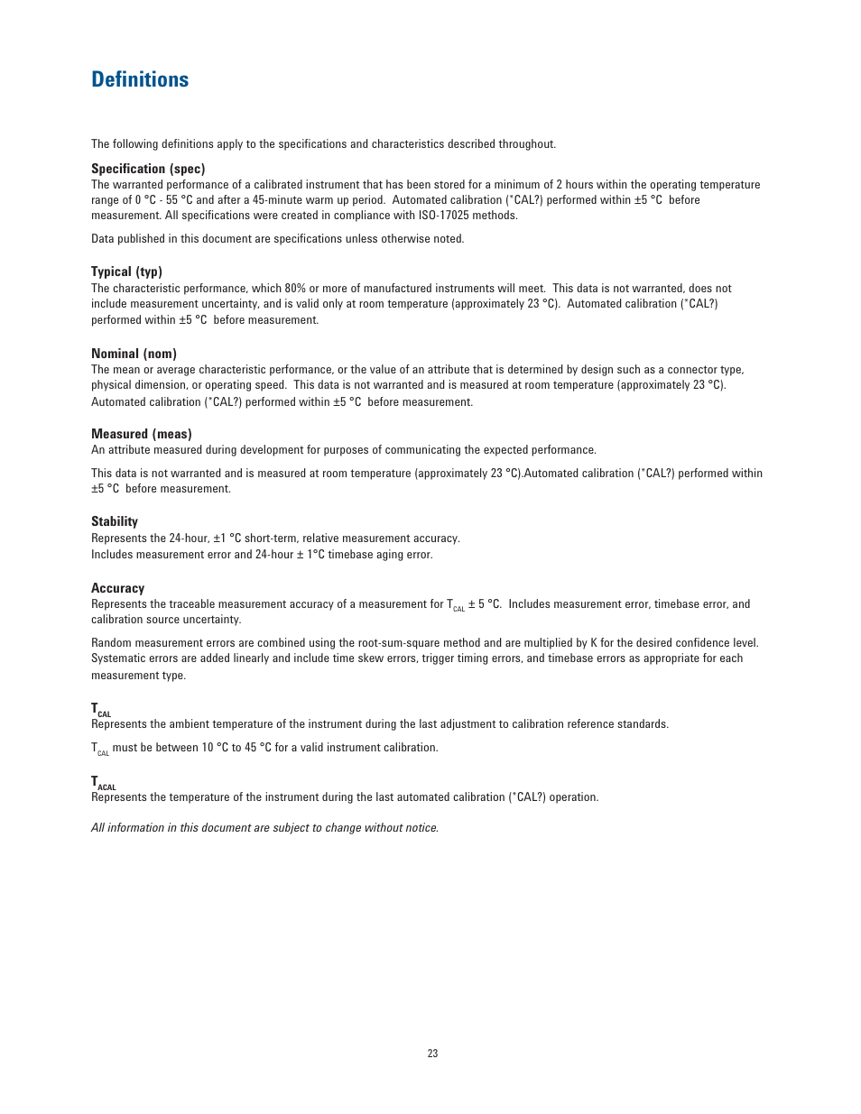 Definitions | Atec Agilent-53200A Series User Manual | Page 23 / 24