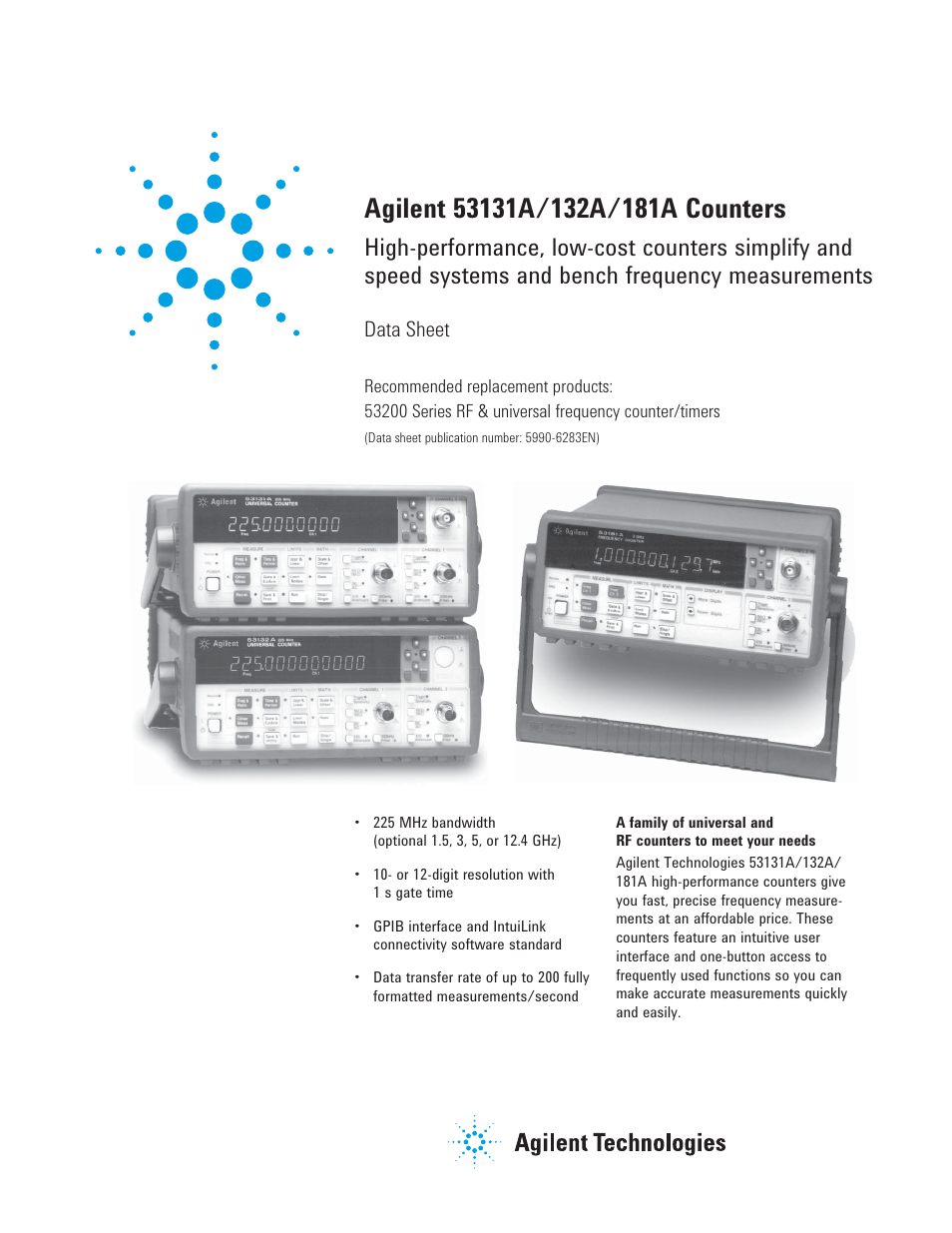 Atec Agilent-53132A-53131A-53181A User Manual | 13 pages