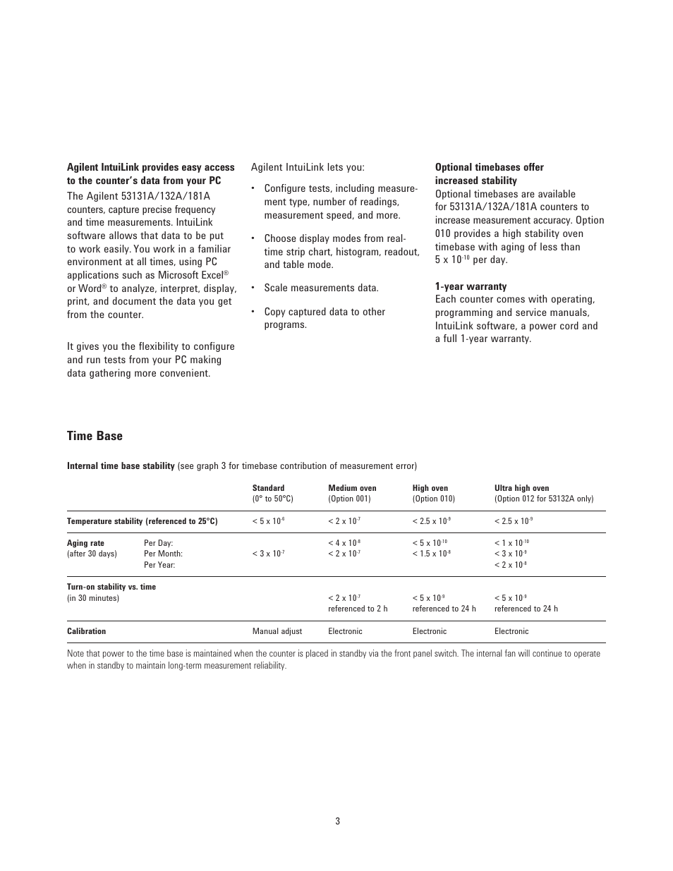 Time base | Atec Agilent-53132A-53131A-53181A User Manual | Page 3 / 13