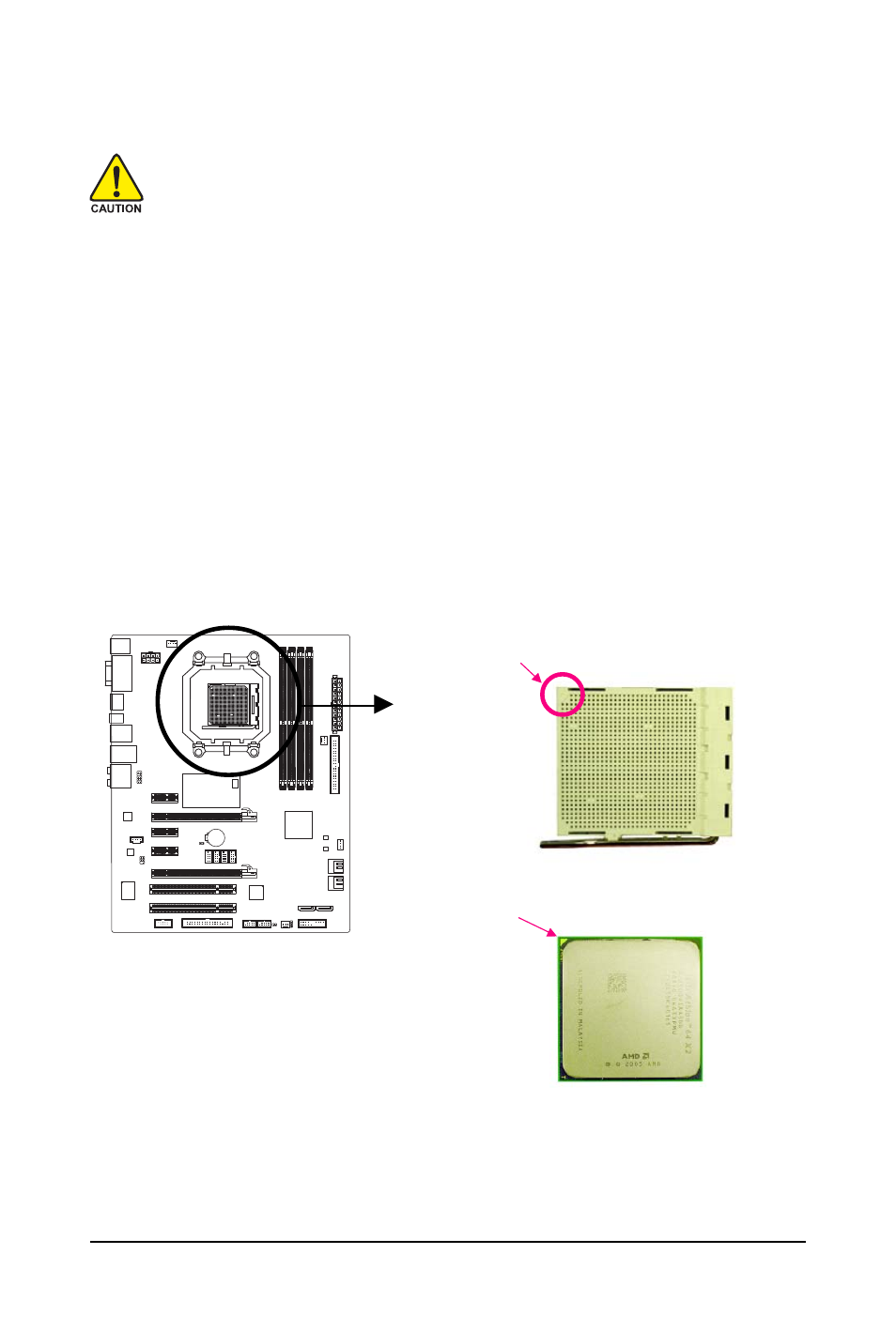 3 installing the cpu and cpu cooler, 3-1 installing the cpu | GIGABYTE GA-MA790GP-UD3H User Manual | Page 13 / 104