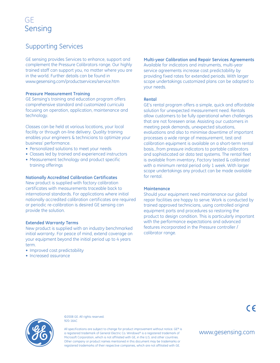 Ge sensing | Atec Druck-DPI515-A,B2 User Manual | Page 8 / 8