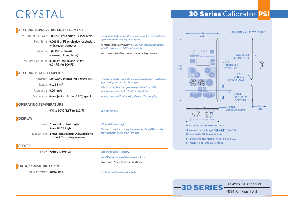 Atec Crystal-IS-33 User Manual | 3 pages