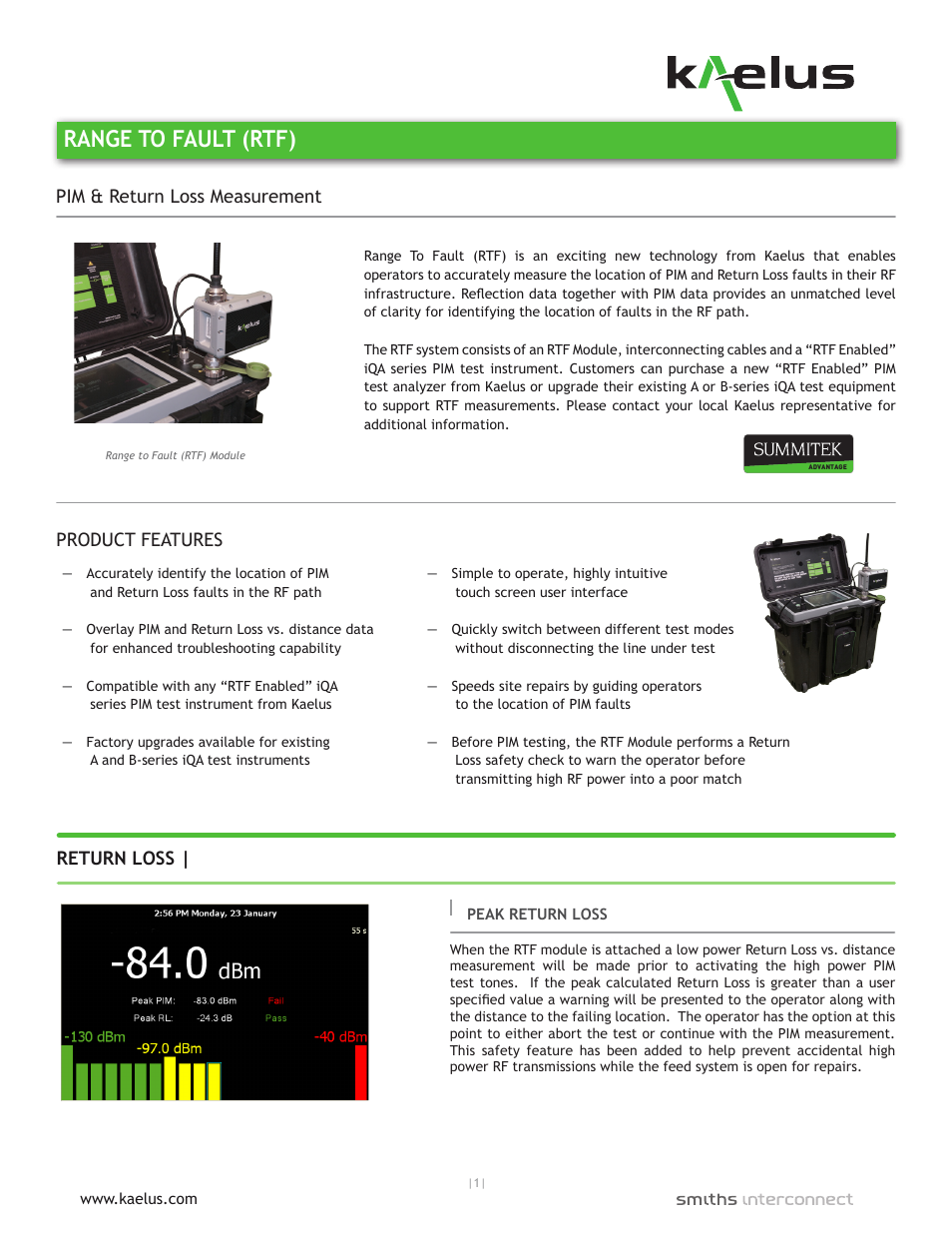 Atec Kaelus-RTF Series User Manual | 3 pages