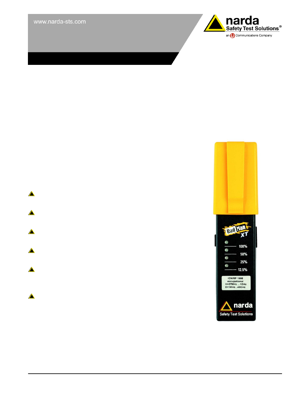 Atec Narda-RadMan User Manual | 5 pages