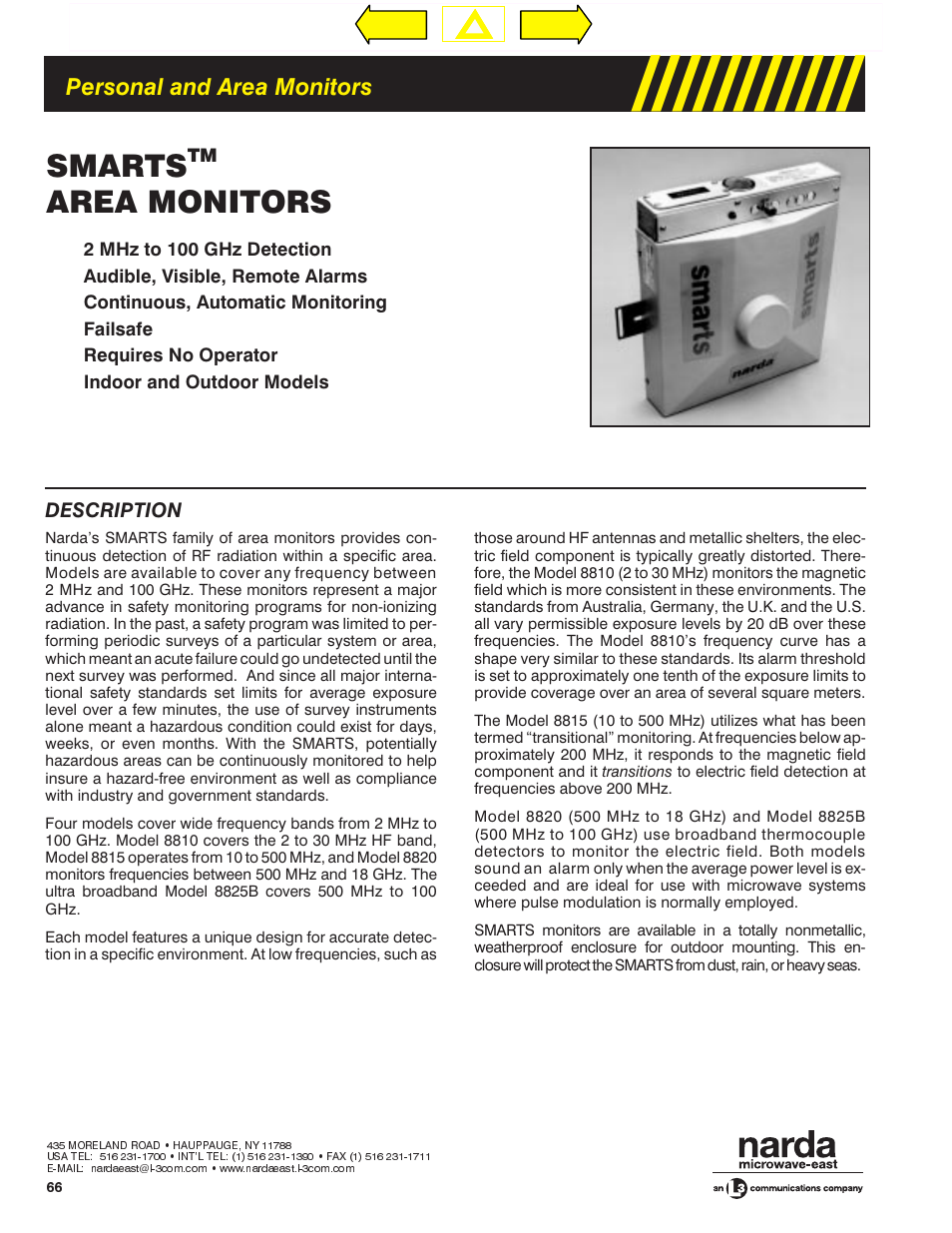 Atec Narda-8800 Series User Manual | 6 pages