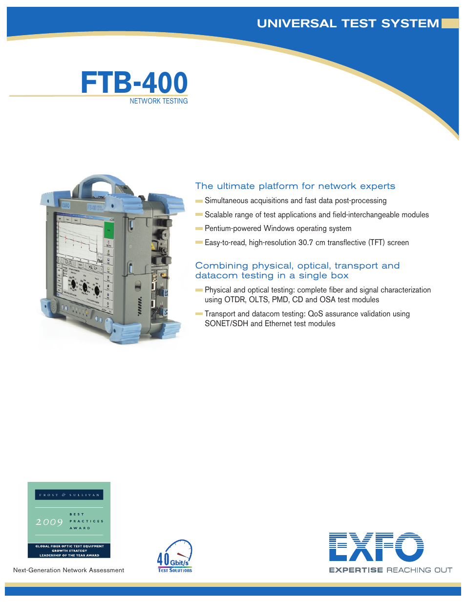 Atec EXFO-FTB-400 User Manual | 12 pages