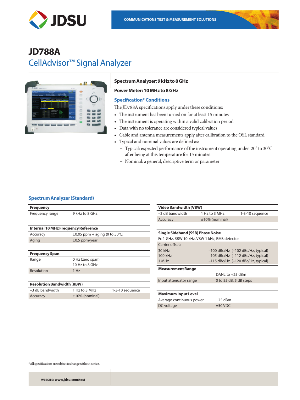 Atec JDSU-JD788A User Manual | 16 pages