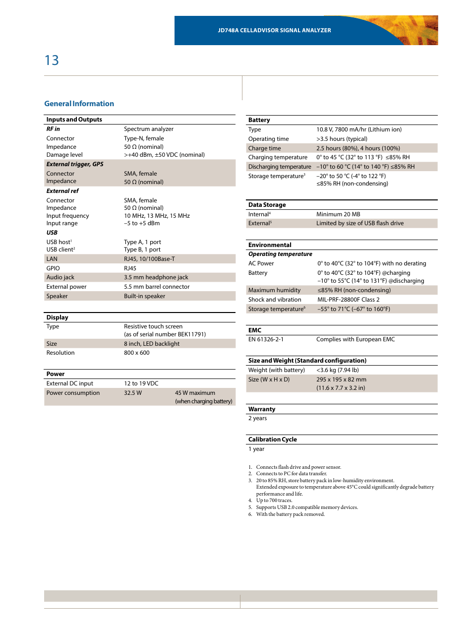 General information | Atec JDSU-JD748A User Manual | Page 13 / 16