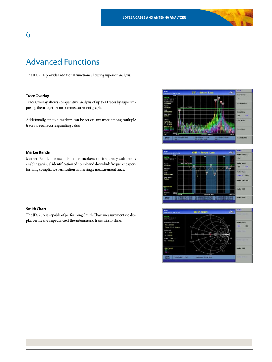 Advanced functions | Atec JDSU-JD725A User Manual | Page 6 / 8