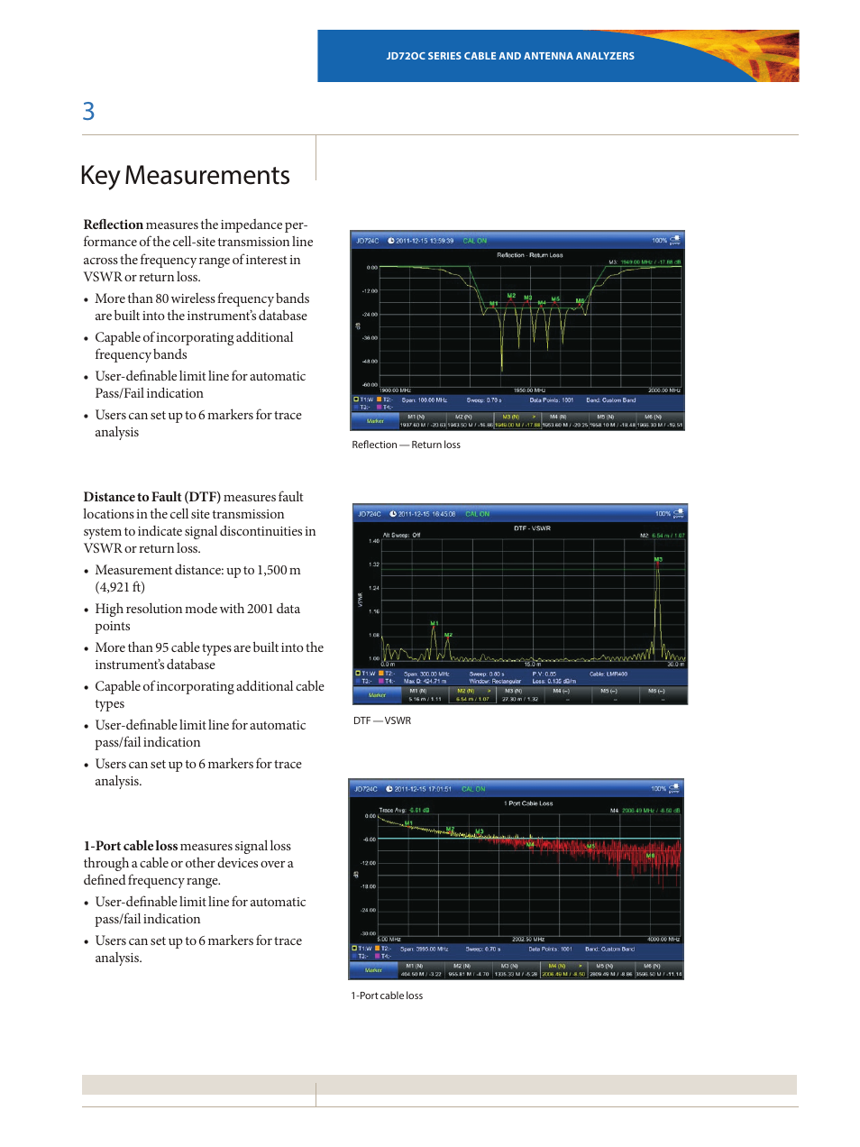 Key measurements | Atec JDSU-JD720C Series User Manual | Page 3 / 12