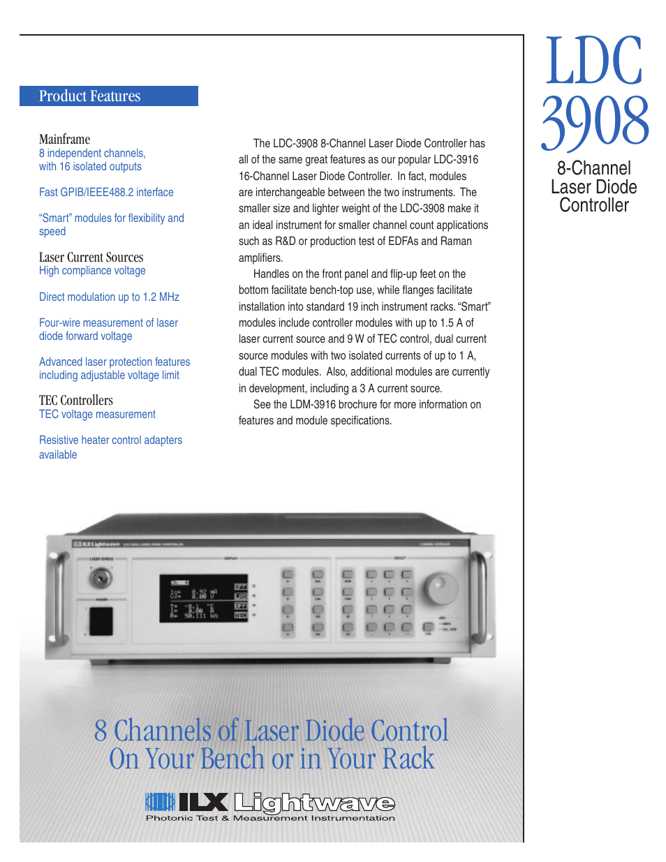 Ldc 3908 | Atec ILX-Lightwave-LDC-3916 User Manual | Page 10 / 11