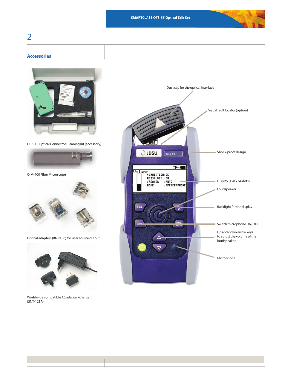 Atec JDSU-SmartClass-OTS-55 User Manual | Page 2 / 4