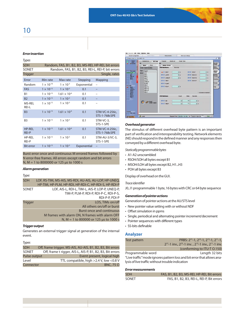 Analyzer | Atec JDSU-ONT Series User Manual | Page 10 / 20