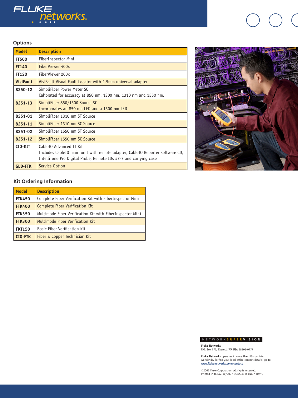 Atec Fluke-FTK450 User Manual | Page 3 / 3