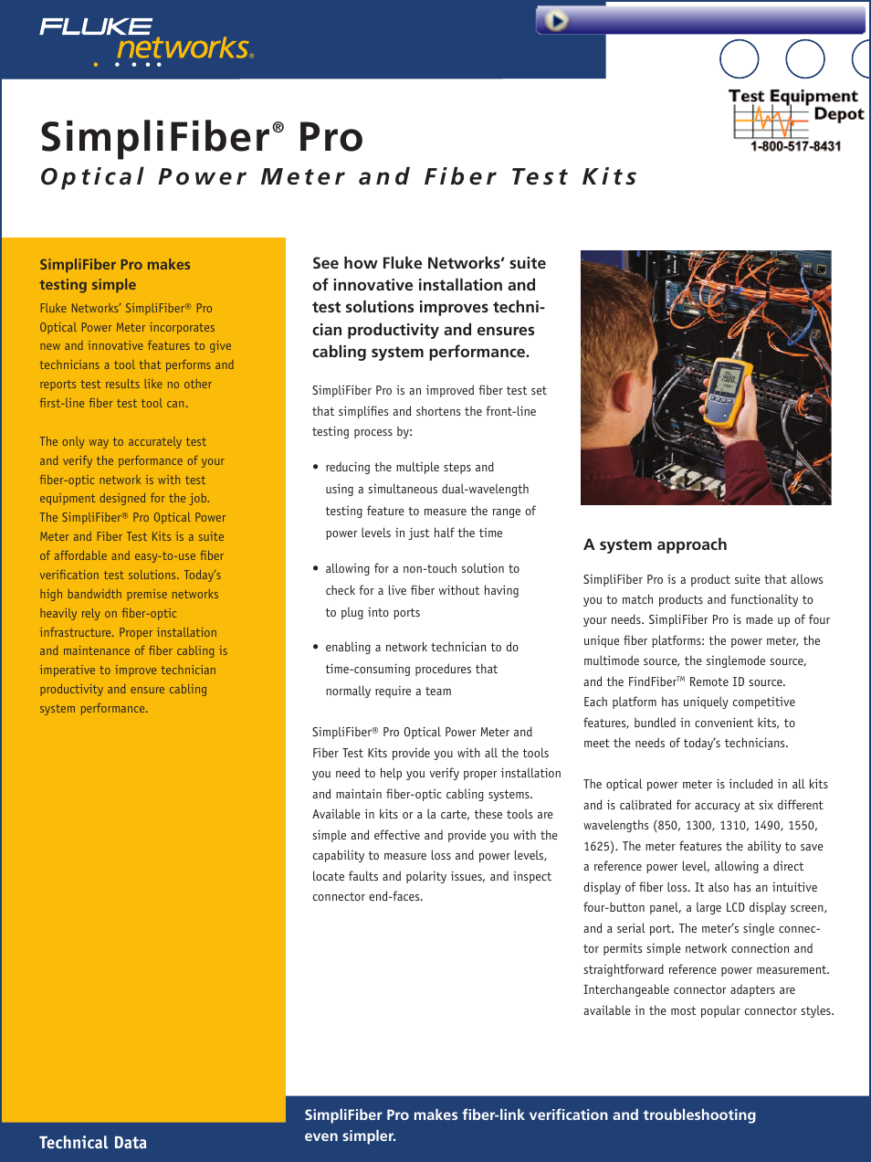 Atec Fluke-Networks-FTK1450 User Manual | 4 pages