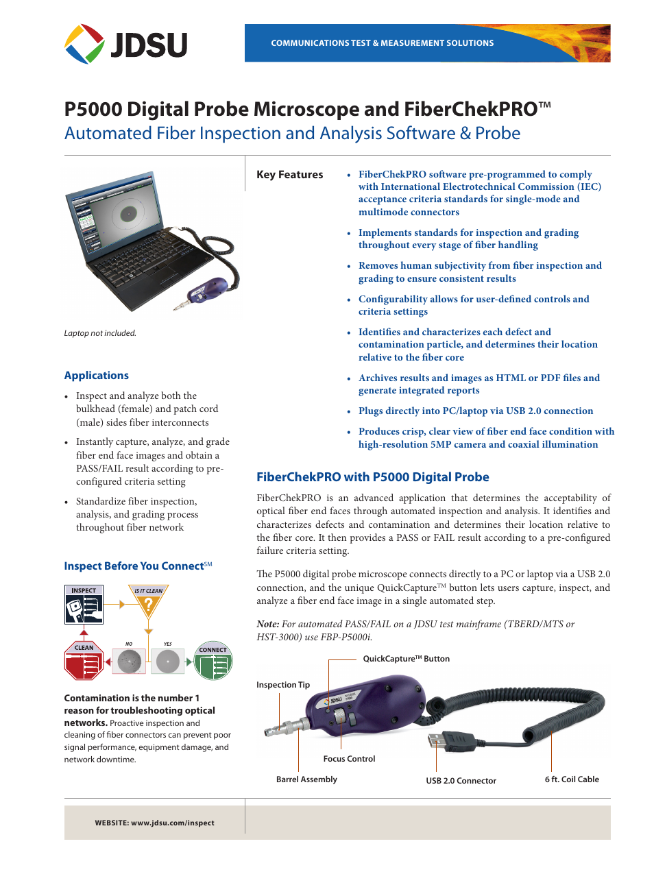 Atec JDSU-FBP-P5000 User Manual | 3 pages