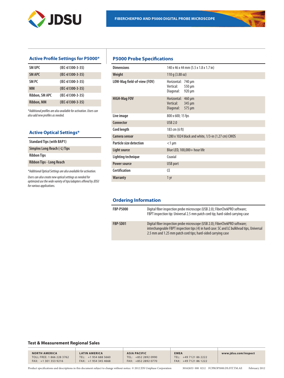 Atec JDSU-FBP-P5000 User Manual | Page 3 / 3