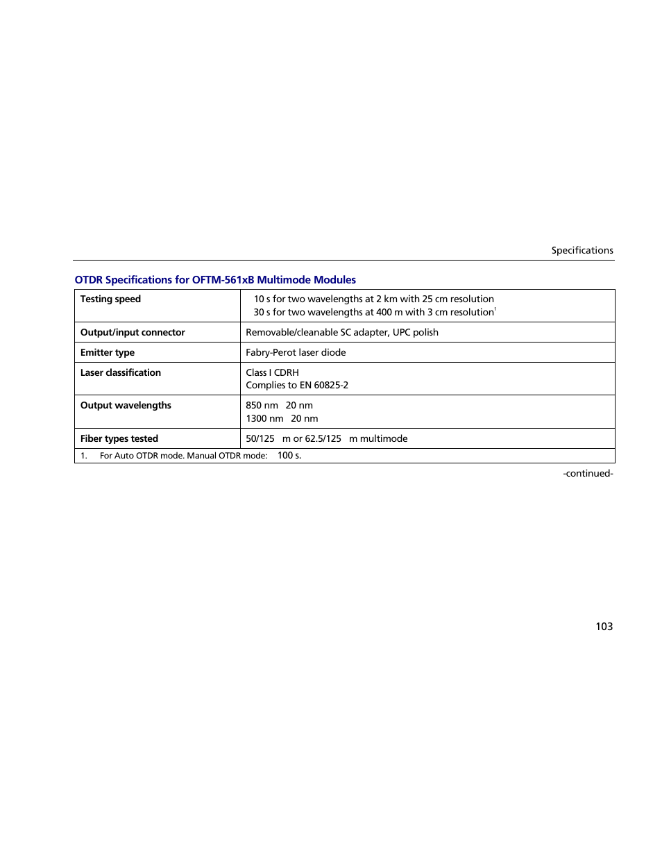 Atec Fluke-OF-500 User Manual | Page 113 / 133