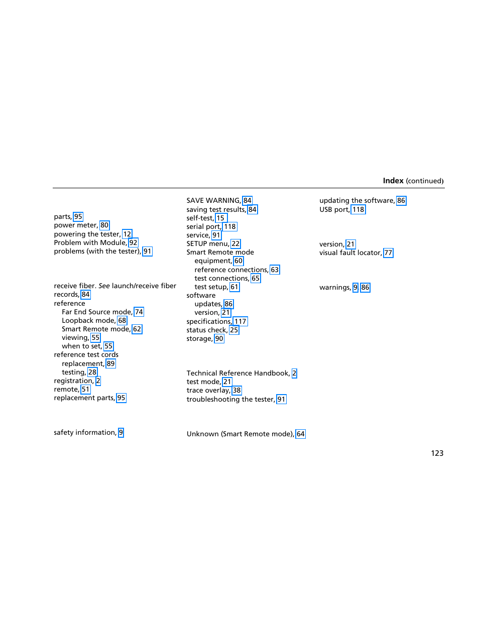 Atec Fluke-OF-500 User Manual | Page 133 / 133