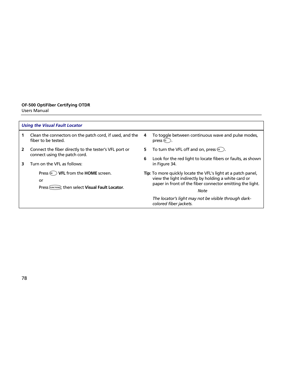 Atec Fluke-OF-500 User Manual | Page 88 / 133