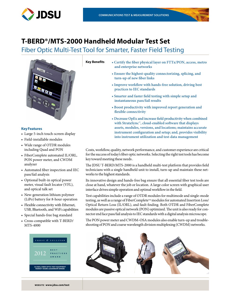 Atec JDSU-T-Berd2000 User Manual | 4 pages