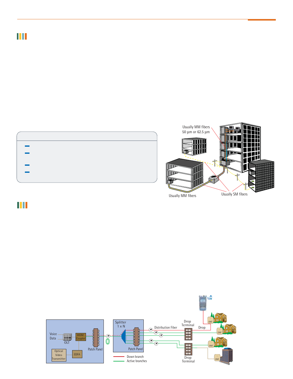 Axs-100 series, In-service pon troubleshooting option, Easy location and characterization of events | Multimode and singlemode flexibility, End-to-end pon characterization, Axs-110 all-fiber otdr: key advantages | Atec EXFO-AXS-100 User Manual | Page 3 / 8