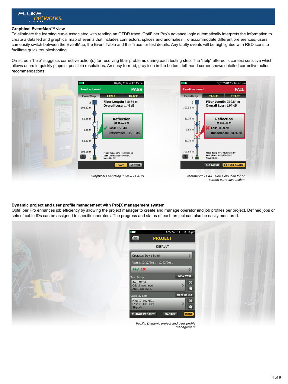 Atec Fluke-Optifiber-OTDR User Manual | Page 4 / 9