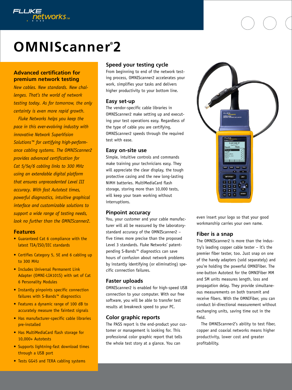 Atec Fluke-OmniScanner2 User Manual | 2 pages