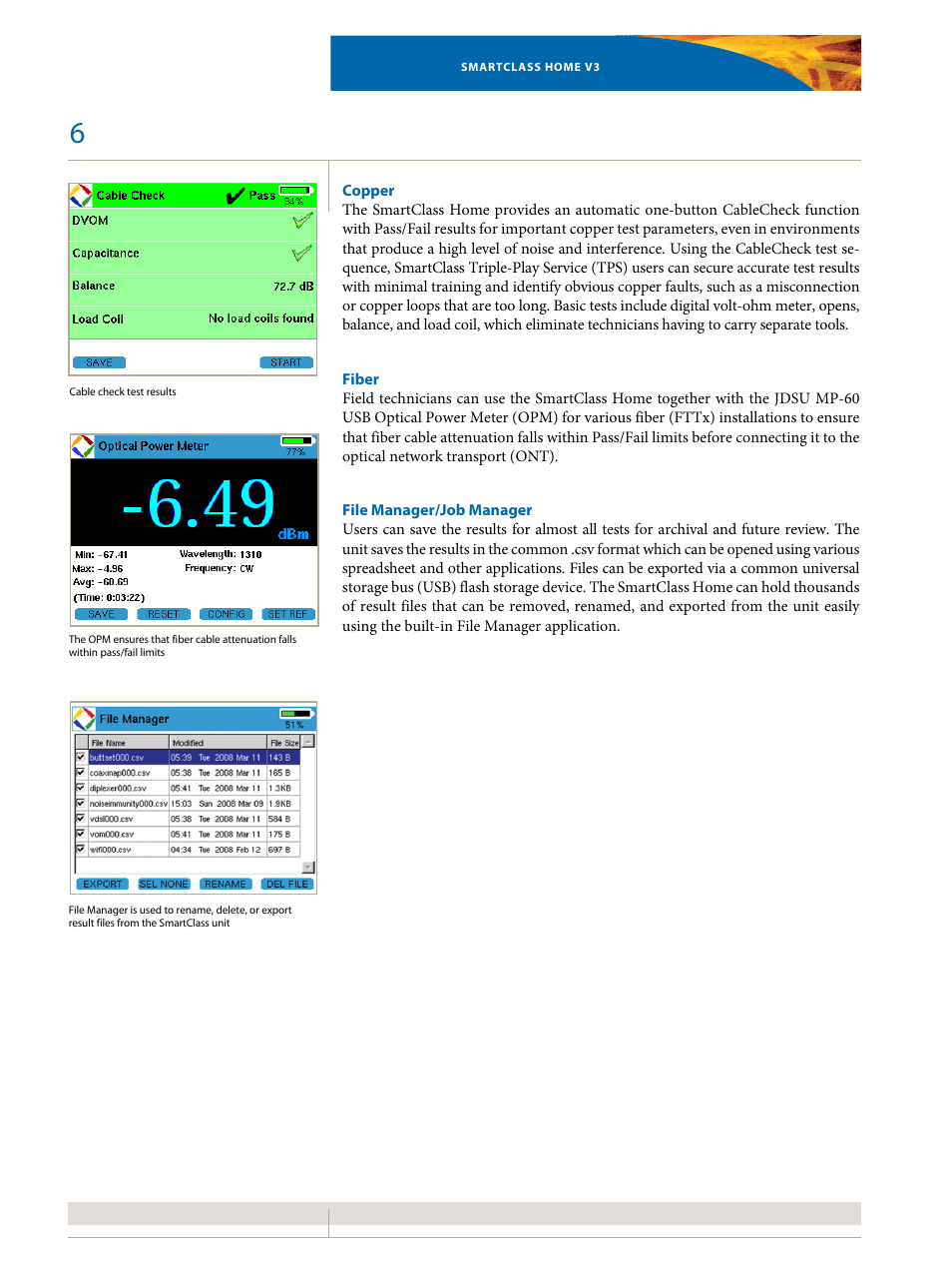 Atec JDSU-SmartClass-Home User Manual | Page 6 / 8