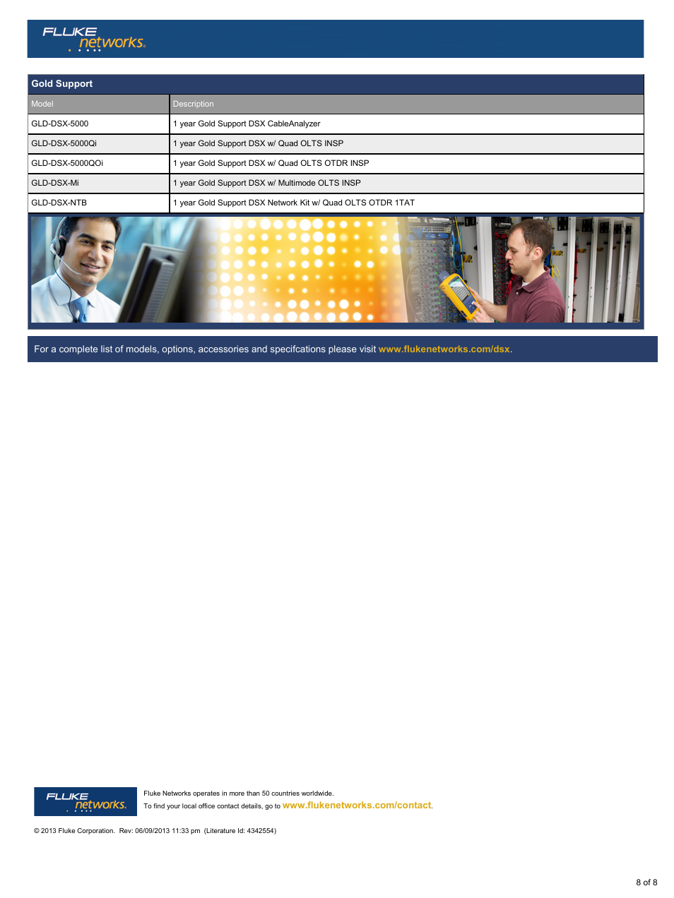 Atec Fluke-DSX-5000 User Manual | Page 8 / 8