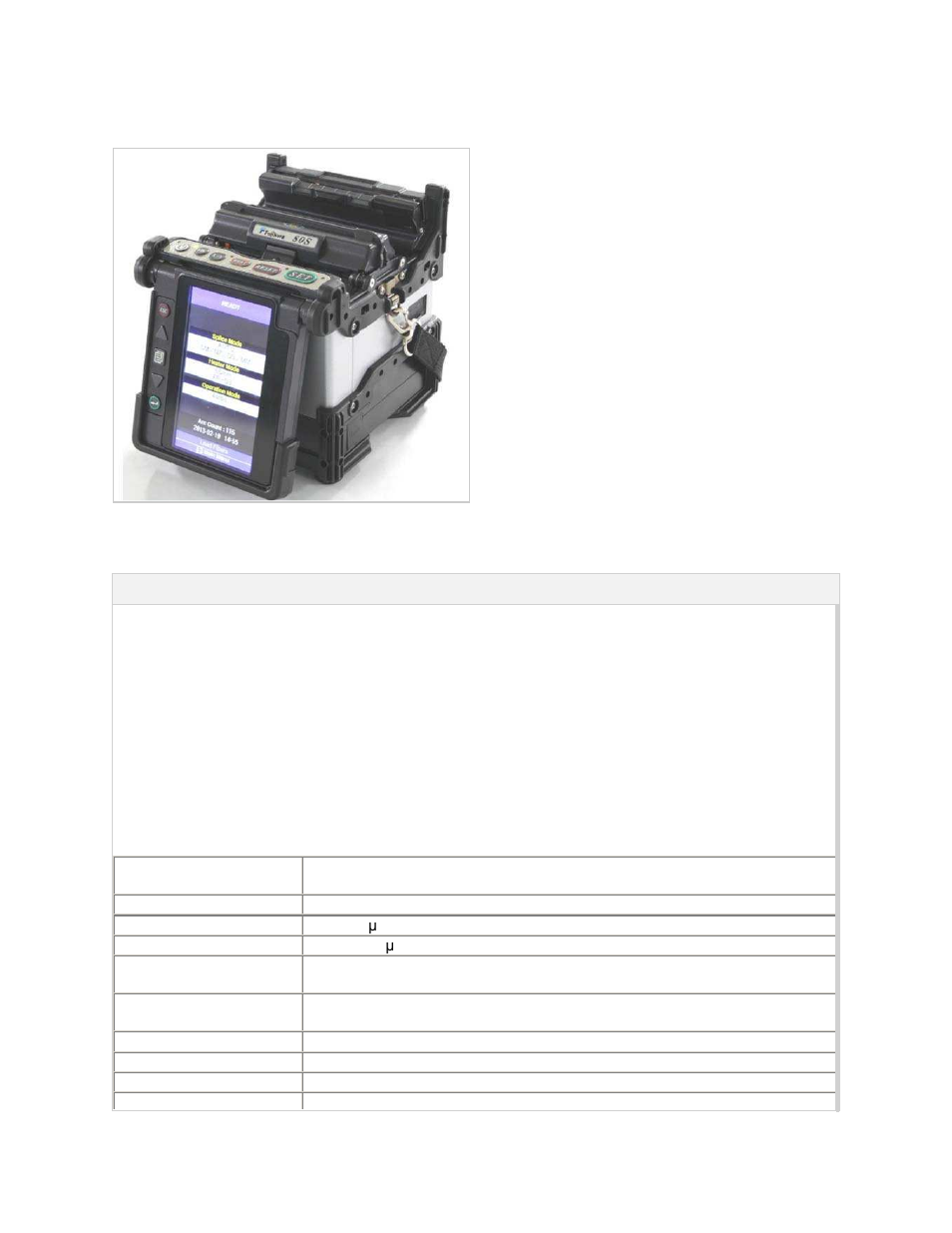 Atec Fujikura-FSM-80S User Manual | 3 pages