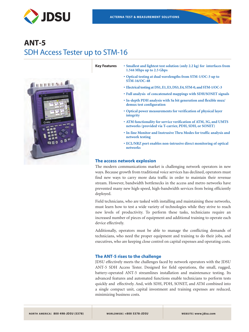 Atec JDSU-ANT-5 User Manual | 13 pages