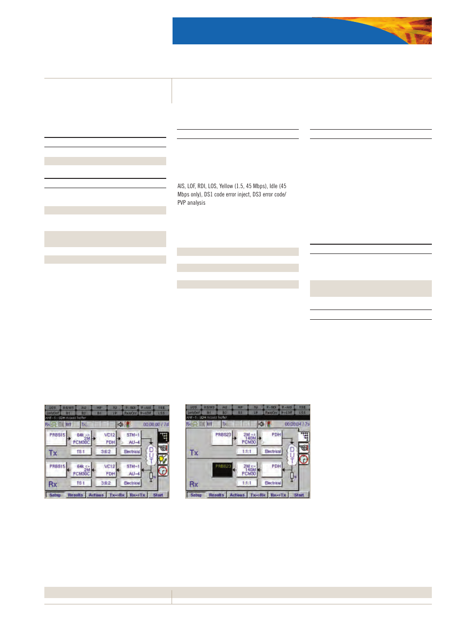 Technical specifications-pdh | Atec JDSU-ANT-5 User Manual | Page 7 / 13