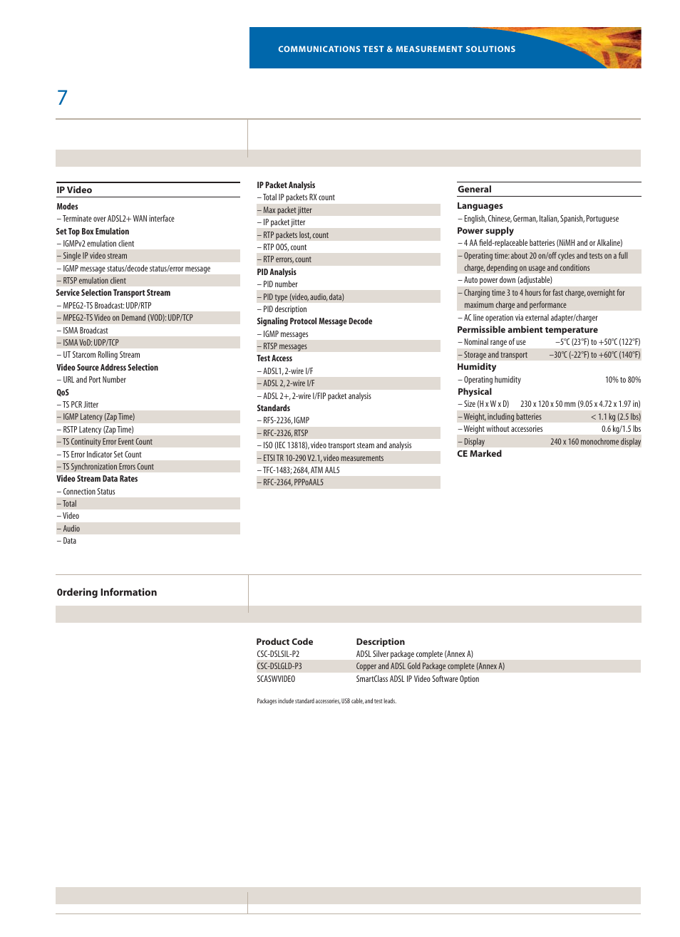 Atec JDSU-SC-ADSL User Manual | Page 7 / 8