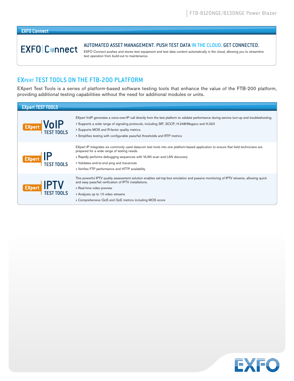 Test tools on the ftb-200 platform | Atec EXFO-FTB-8120-8130NGE User Manual | Page 10 / 23