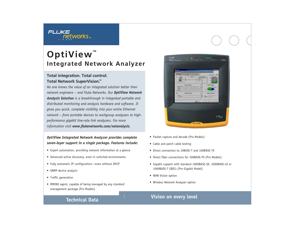 Atec Fluke-OptiView User Manual | 28 pages