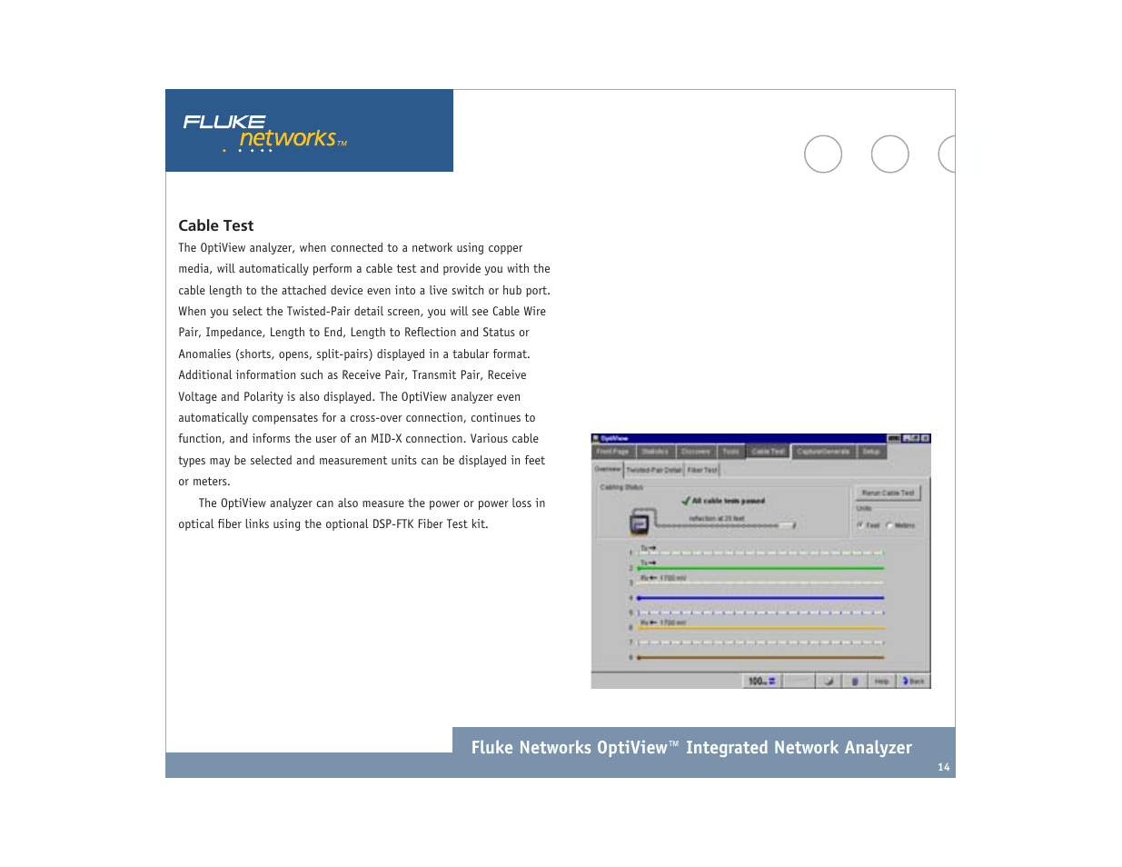 Atec Fluke-OptiView User Manual | Page 14 / 28