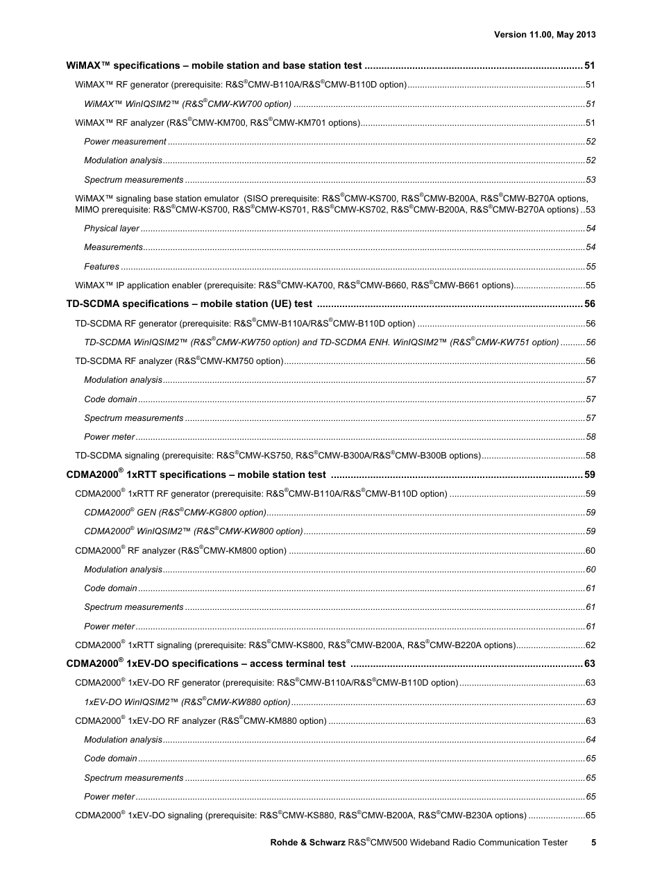 Atec Rohde-Schwarz-CMW500 User Manual | Page 5 / 72