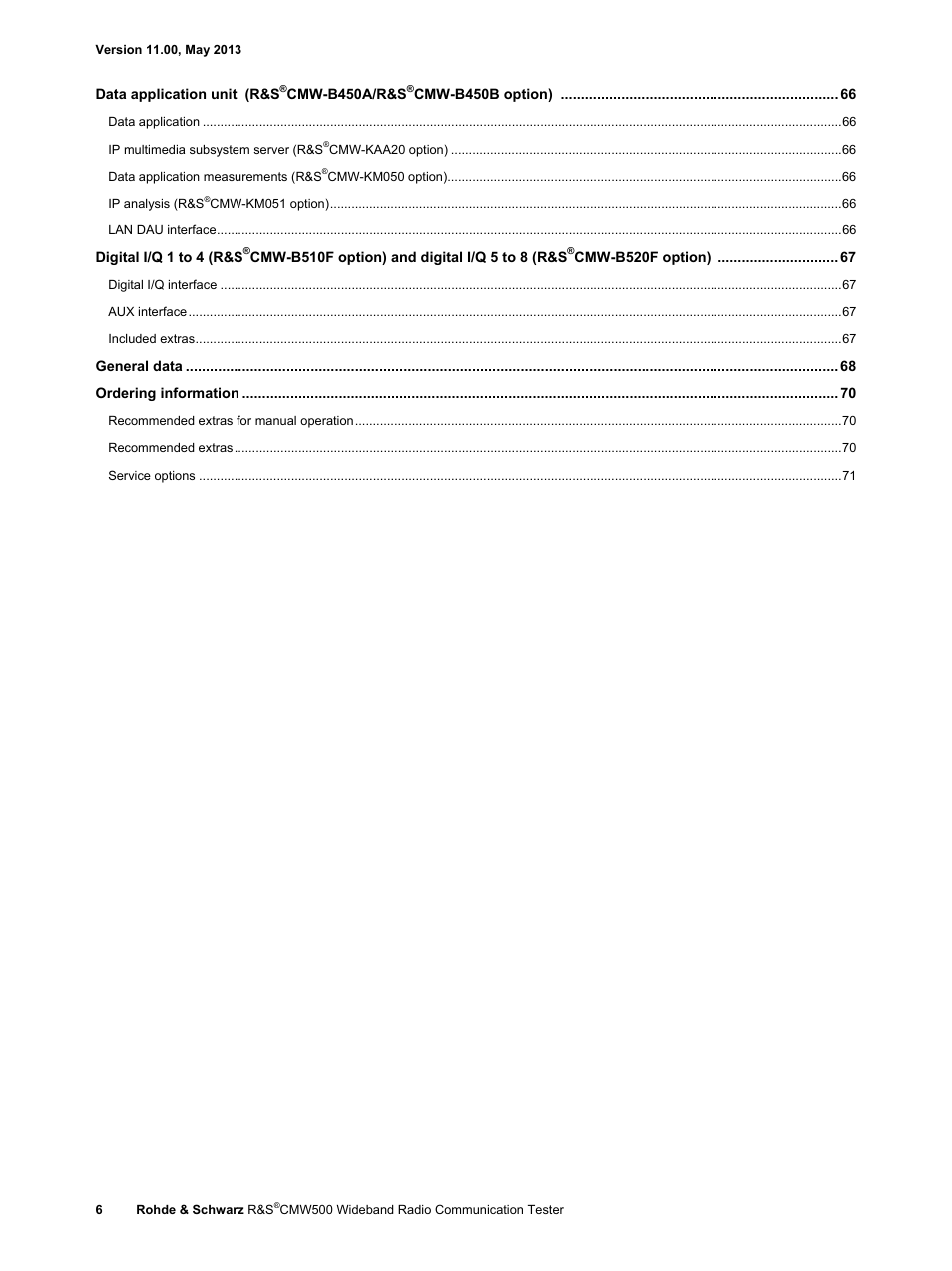 Atec Rohde-Schwarz-CMW500 User Manual | Page 6 / 72