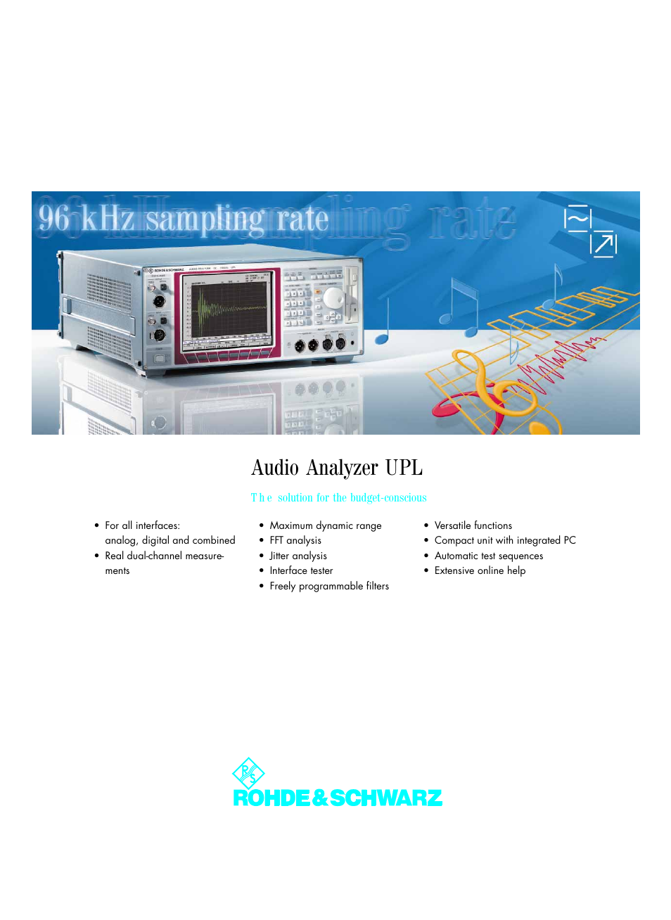 Atec Rohde-Schwarz-UPL User Manual | 24 pages